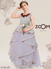 Pink Colour ZOOM Heavy Wedding Wear Designer Kids Gown Collection Zoom 5